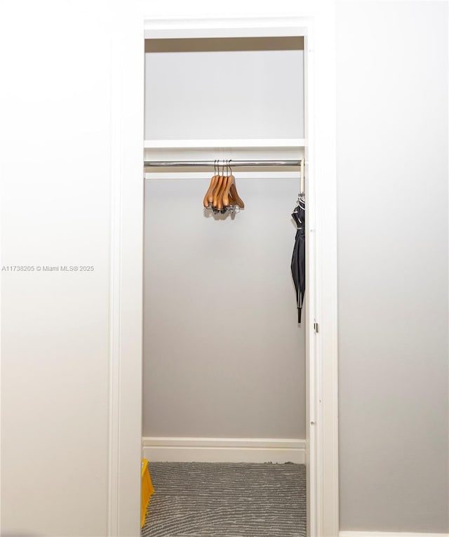 view of closet