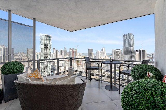 balcony featuring outdoor lounge area