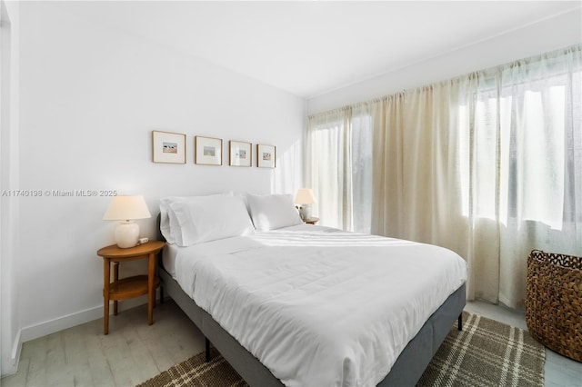 bedroom featuring wood-type flooring