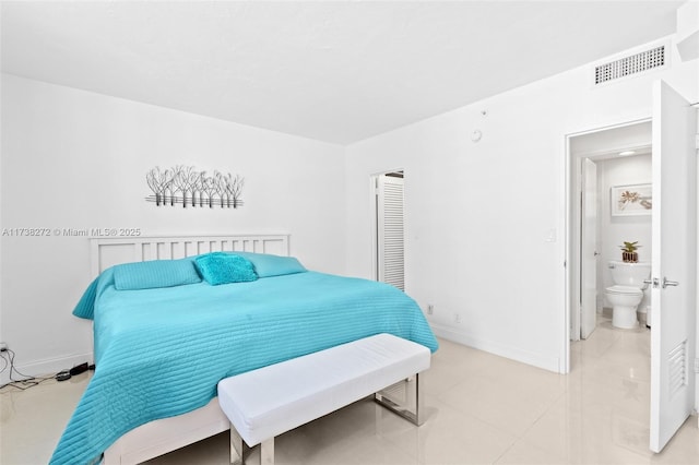 3001 S Ocean Dr Unit 647, Hollywood, FL 33019 - bedroom with baseboards and light tile patterned floors