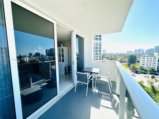 view of balcony