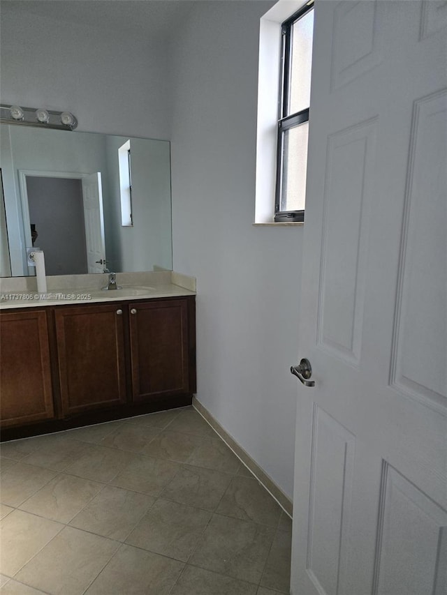 bathroom with vanity