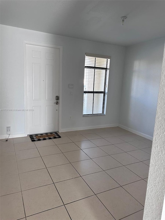 view of tiled entryway