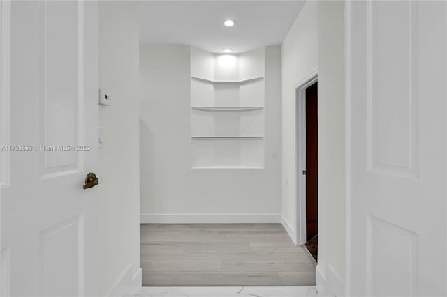 interior space featuring light hardwood / wood-style flooring