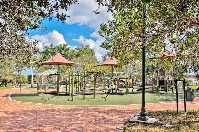 surrounding community featuring a playground