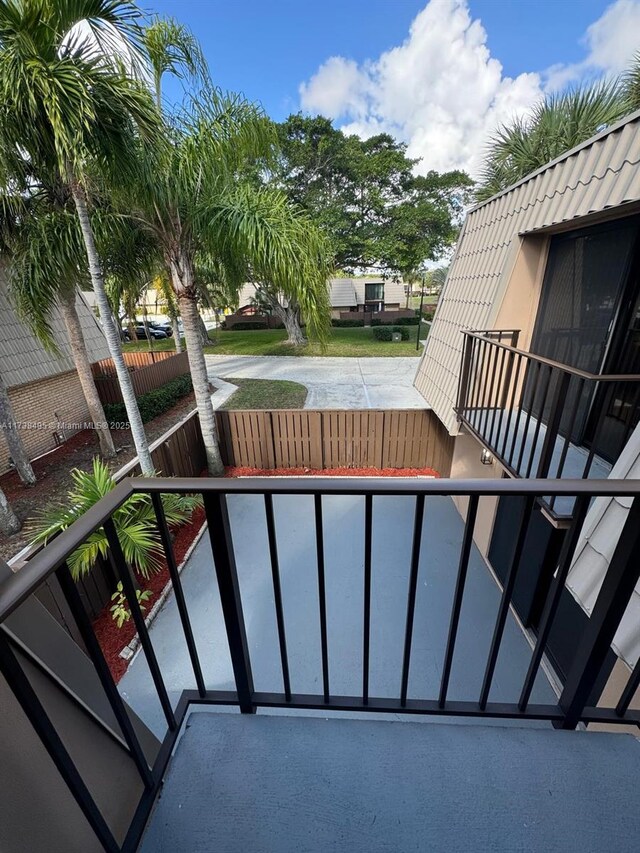 view of balcony