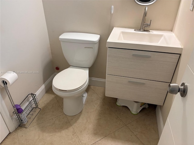 8317 SW 137th Ave Unit 8317, Miami, FL 33183 - half bath with vanity and tile patterned floors