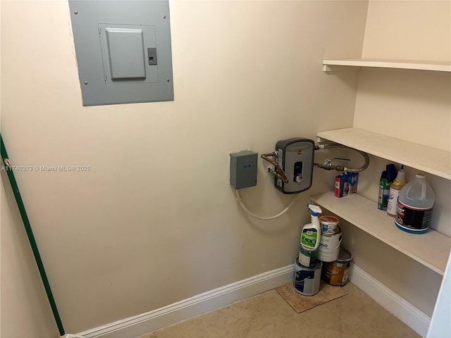 8317 SW 137th Ave Unit 8317, Miami, FL 33183 - detailed view of electric panel and baseboards