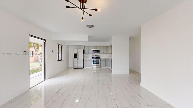 view of unfurnished living room