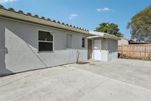 exterior space featuring a patio