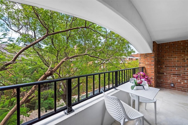 view of balcony