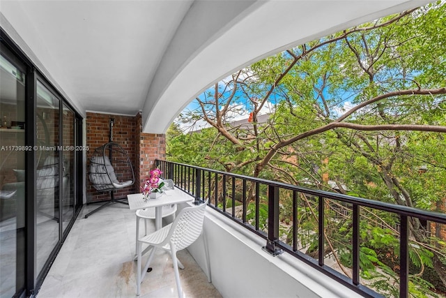 view of balcony