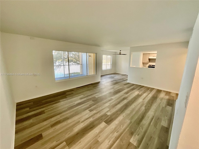 unfurnished room featuring wood-type flooring