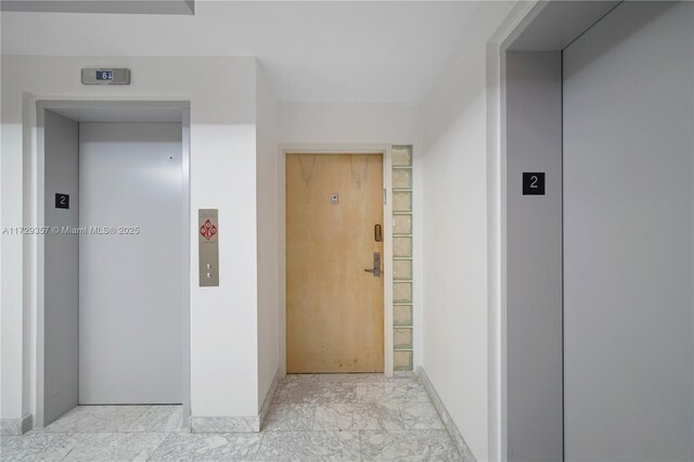 corridor with elevator