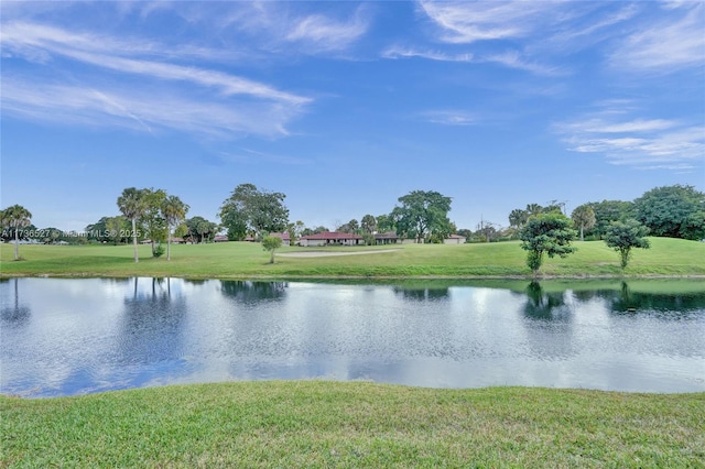 view of water feature