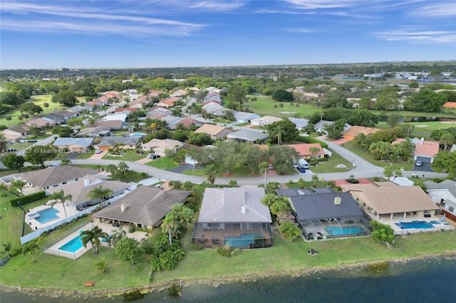 birds eye view of property featuring a residential view