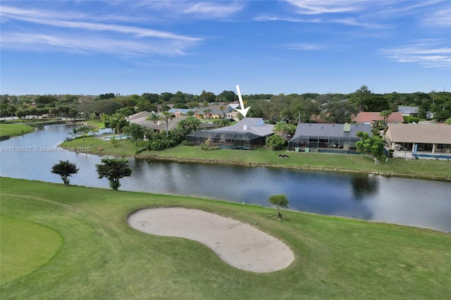 view of community featuring a water view