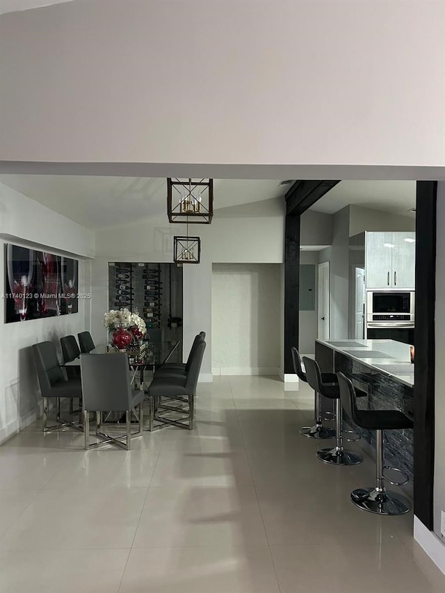 15281 SW 153rd St, Miami, FL 33187 - dining area featuring finished concrete flooring and baseboards