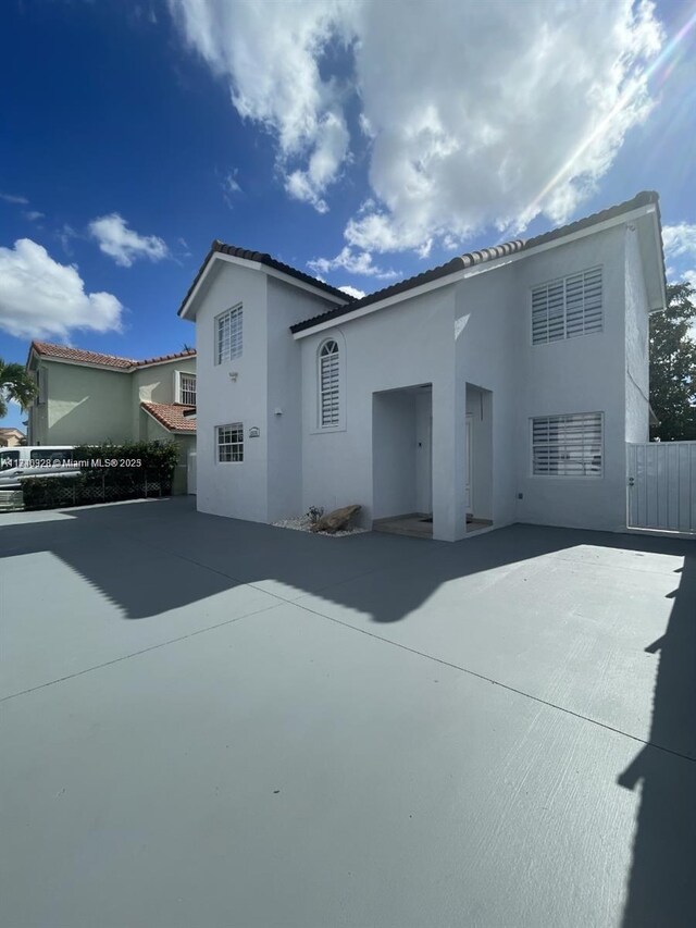 view of rear view of property