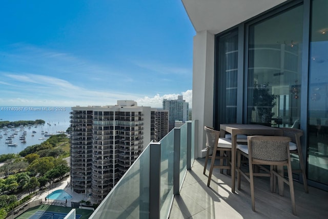 view of balcony