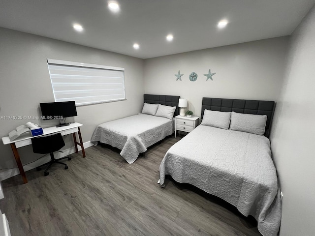 222 SW 8th St, Dania Beach, FL 33004 - bedroom featuring hardwood / wood-style flooring