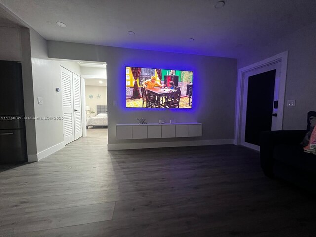 222 SW 8th St, Dania Beach, FL 33004 - living room with wood-type flooring