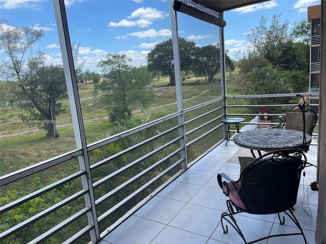 view of sunroom / solarium