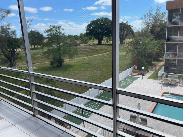 view of balcony