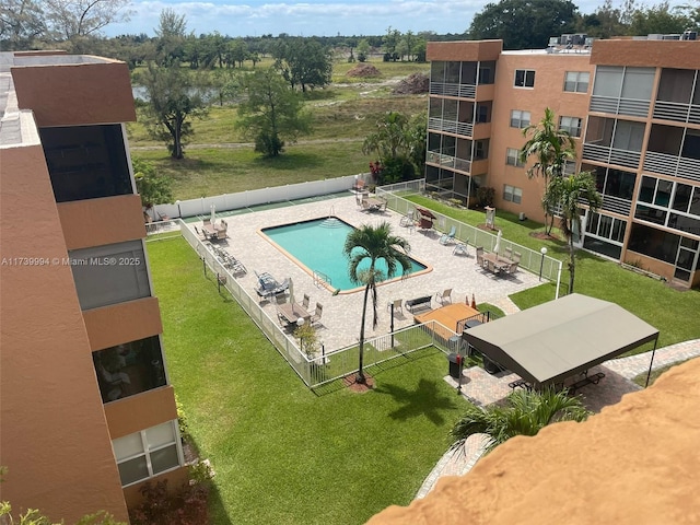 view of pool with a patio