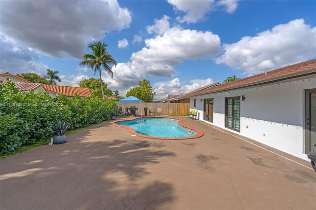 view of pool with a patio