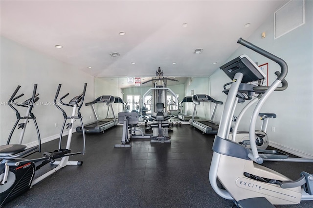 view of exercise room