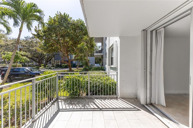 view of balcony