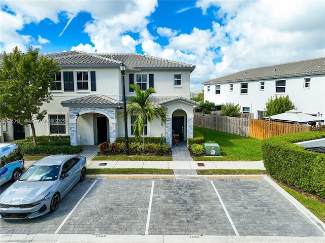 view of mediterranean / spanish house