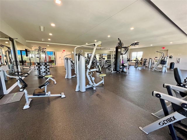 view of exercise room