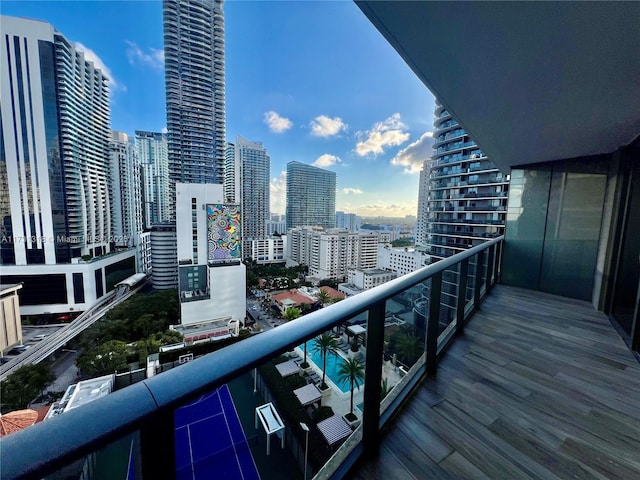 view of balcony