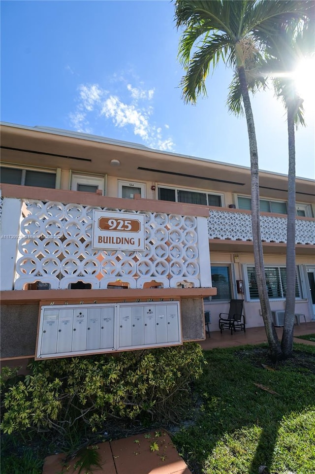 exterior space featuring mail boxes