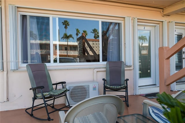 view of patio / terrace with ac unit