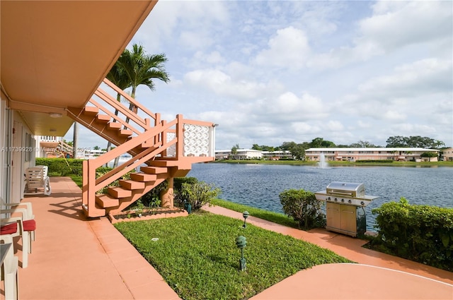 view of water feature