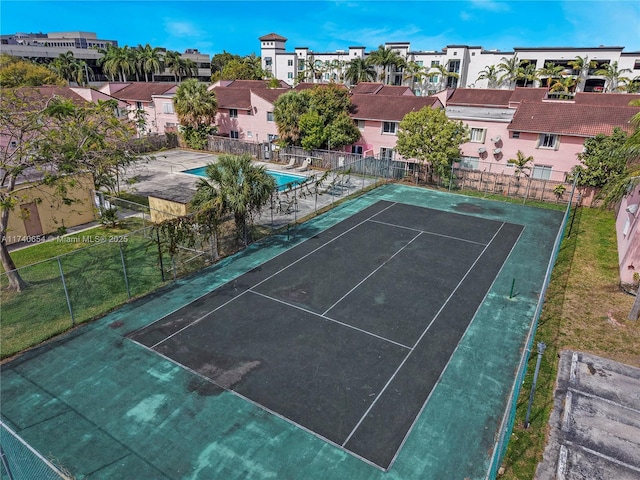 view of tennis court