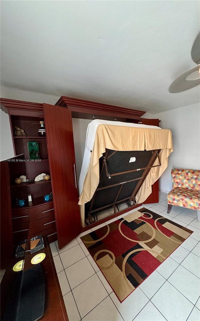 view of tiled bedroom