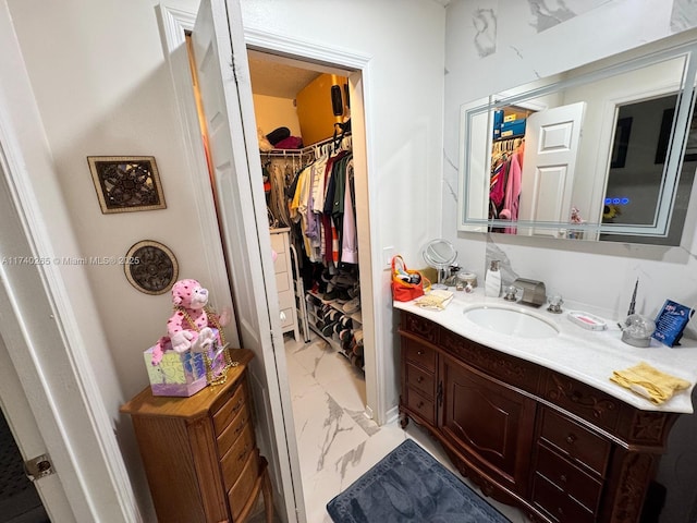 bathroom with vanity