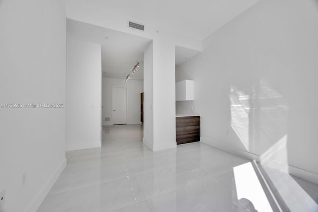 view of spare room