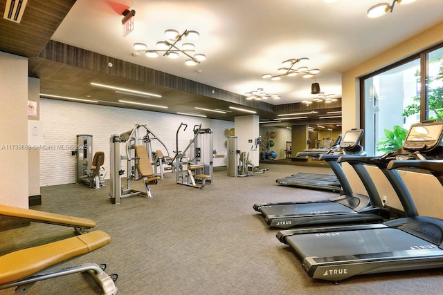 view of gym