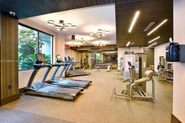 view of exercise room