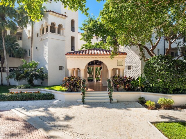 view of property with a water view