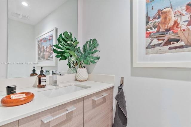 bathroom featuring vanity