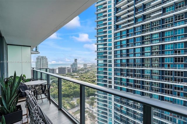 view of balcony