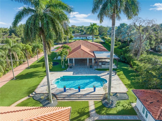 view of pool with a patio