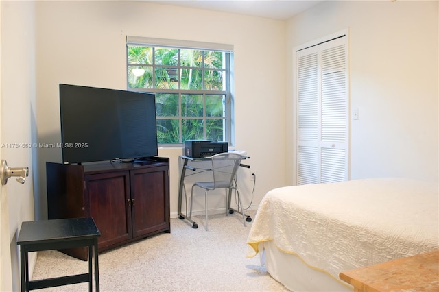 9064 SW 113th Ave, Miami, FL 33176 - bedroom featuring light colored carpet, a closet, and baseboards