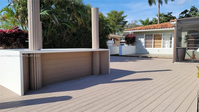 view of deck